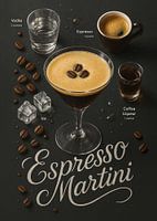 Espresso Martini Poster - Kaffee-Cocktail-Rezept