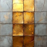 Texturierte Symmetrie - Gold Harmony