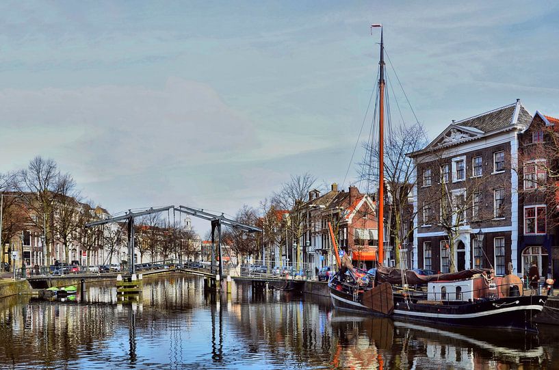 Schiedam-Appelmarktbrug, Lange Haven par Leo Huijzer
