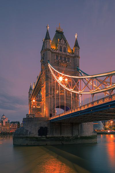 Tower Bridge over the Thames, London, England by Henk Meijer Photography