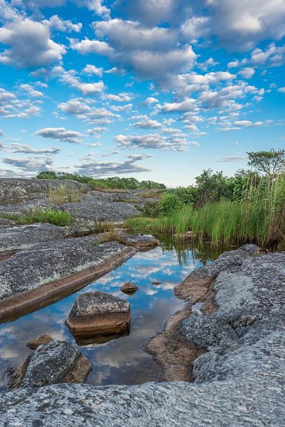 Reflection clouds in the water by Stefania van Lieshout