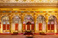 Palace hall in Mehrangarh Fort Jodhpur, India