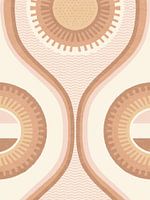 Goovy Retro sunset flowing lines