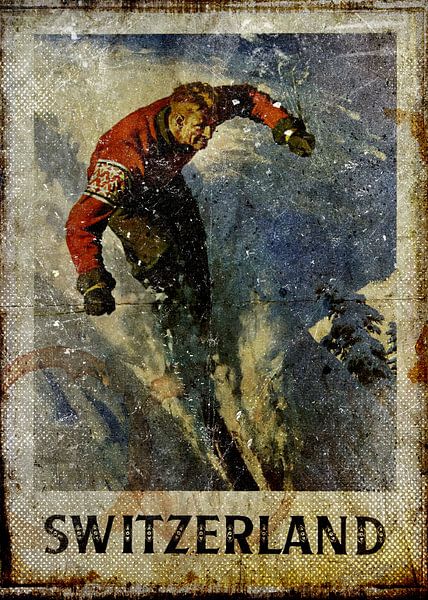 Switzerland Travel Poster von Gunawan RB