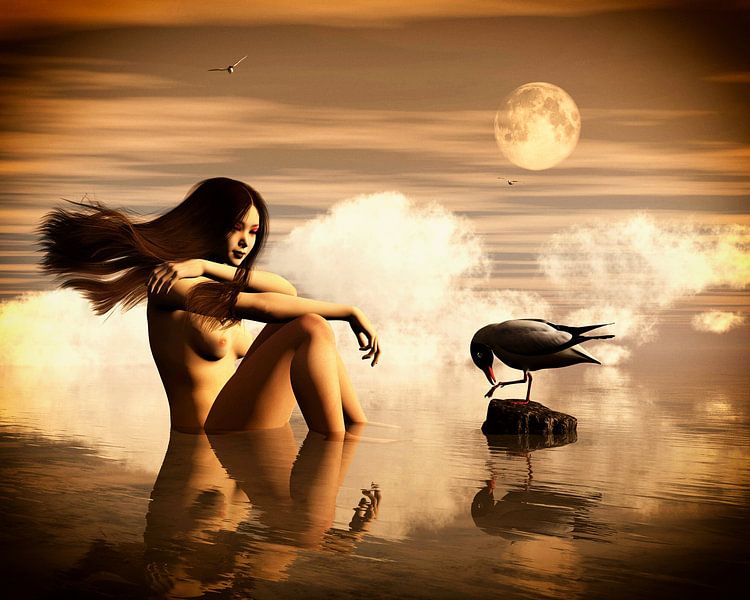 Mädchen mit der Möwe von Jan Keteleer