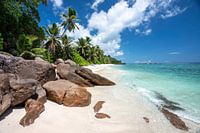 Tropical beach on the Seychelles