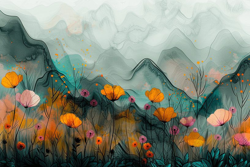 Symphony of Sand and Flower by Karina Brouwer