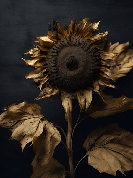 Golden sunflower by On Your Wall