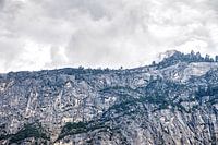 Wall of granite in Yosemite National Park
