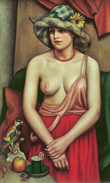 Mark Gertler, The straw hat - 1924 by Atelier Liesjes