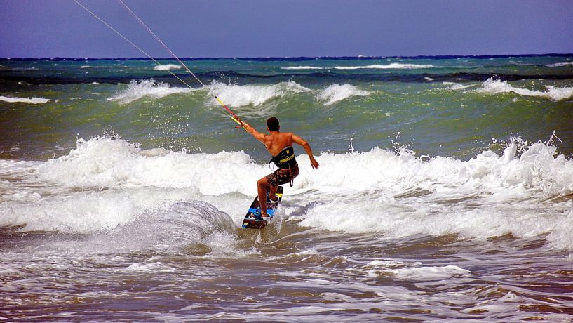 Kitesurfeurs à Cabarete Beach République dominicaine par Roith Fotografie