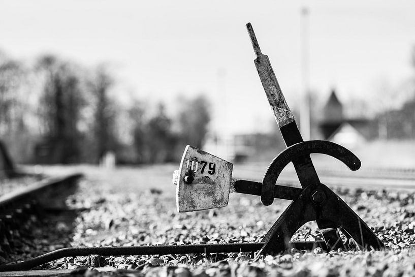 Ancien aiguillage ferroviaire rétro par Fotografiecor .nl