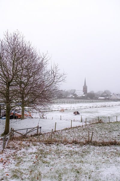 Kerk in de sneeuw par Moetwil en van Dijk - Fotografie
