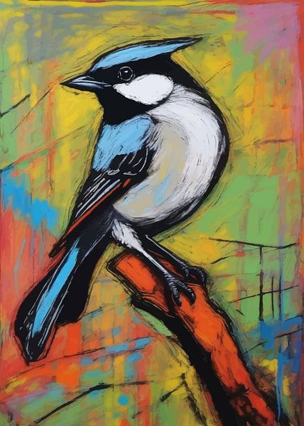 Blau Meise Vogel von MIROKKU