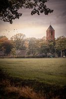 The church of Havelte on an overcast day