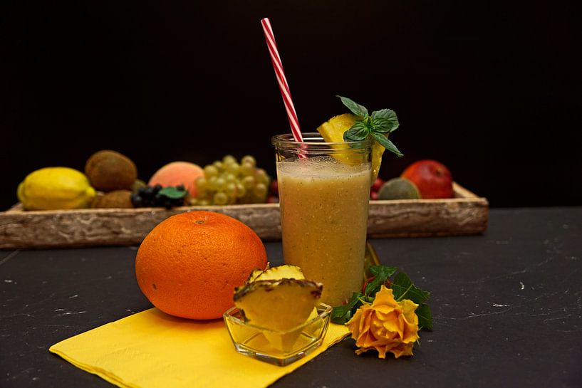 Limonade ananas noix de coco avec pamplemousse. par Babetts Bildergalerie