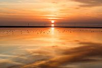 Sonnenuntergang an der Nordseeküste