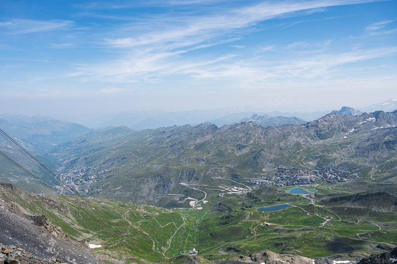 Val Thorens von der Cime de Carron aus gesehen, Frankreich von Christa Stroo photography