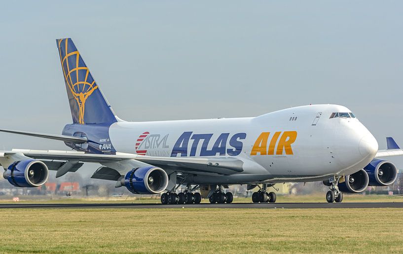 Le Boeing 747-400 d'Atlas Air a atterri. par Jaap van den Berg