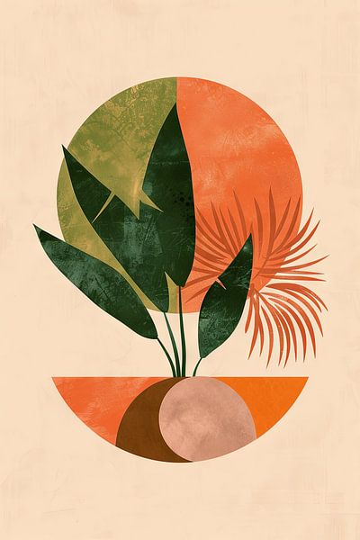 Minimalistische Pflanzenkunst - Abstrakter Stil von Poster Art Shop