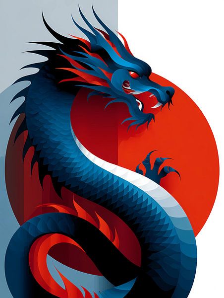 Dragon - Stylish animal silhouette collection, by Ariadna de Raadt-Goldberg