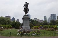 The George Washington Statue in Boston Public Garden