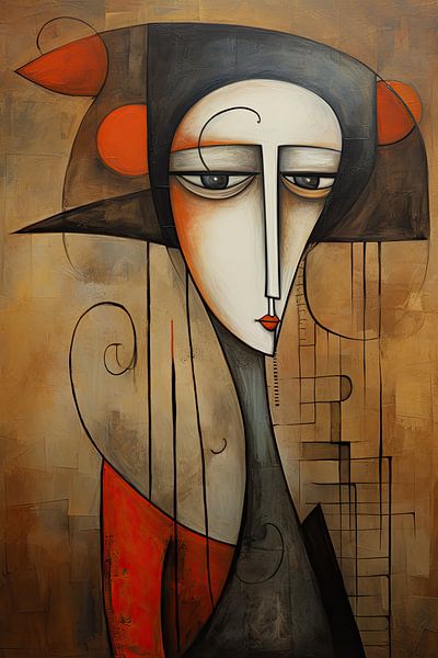 Frau abstrakt von Bert Nijholt