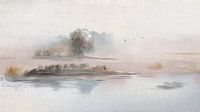 ZEN ART: Restful misty Heath landscape