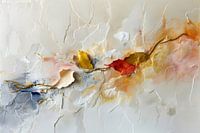 Impasto abstrait - Formes organiques aux tons terreux