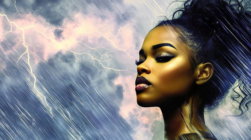 Golden beauty against a stormy backdrop by Frank Heinz