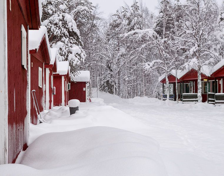 Finlande, des maisons dans la neige par Frank Peters