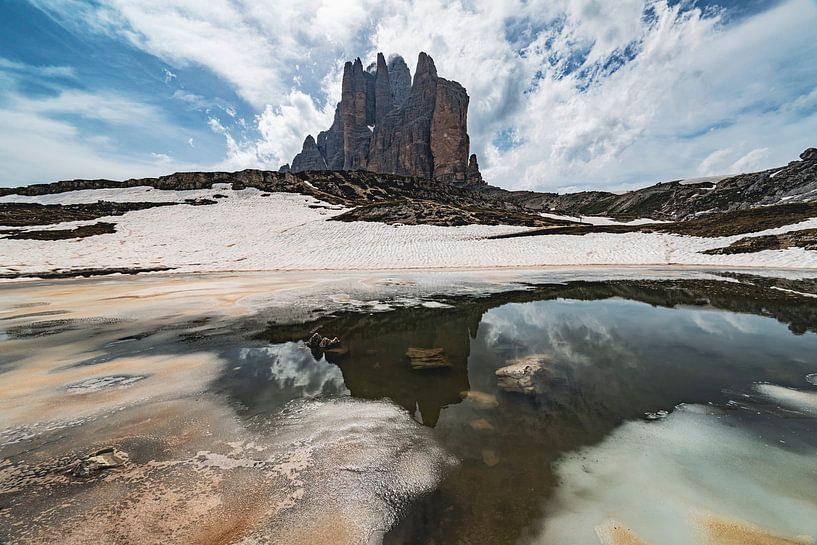 Die Drei Zinnen in den Dolomiten Italien von Sjoerd van der Wal Fotografie