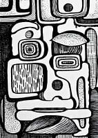 Abbildung 5 | Abstraktes Porträt schwarz/weiß