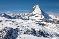 Alpine panorama with Matterhorn