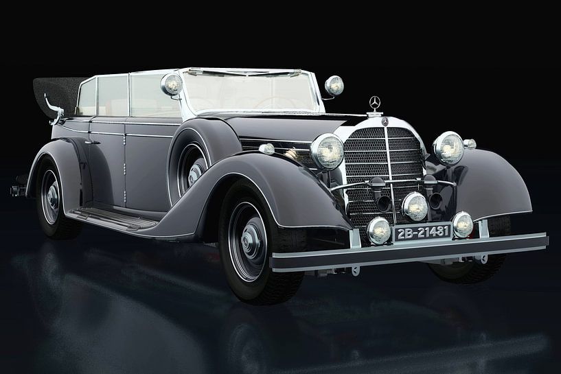 Mercedes 770-K three-quarter view by Jan Keteleer