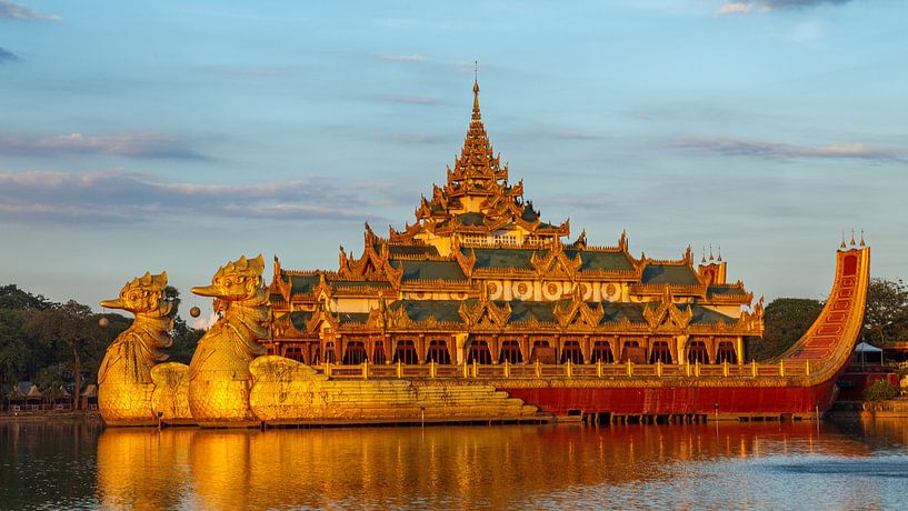 The Royal Barque in Yangon by Roland Brack