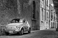 Alter Fiat 500 in Syrakus in Sizilien, Italien.