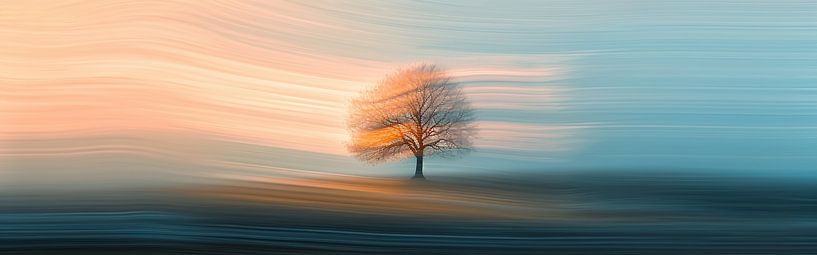 Tree in landscape impression by fernlichtsicht