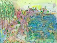 Stimmungsvoller Eindruck der Landschaft in De Koog auf Texel