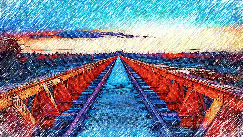 Moerputten Brug / Art by Maurice Meerten