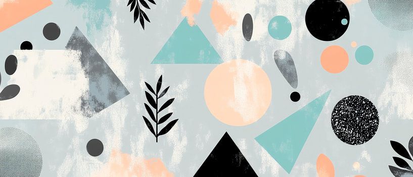 Abstract geometric shapes and colours by Poster Art Shop