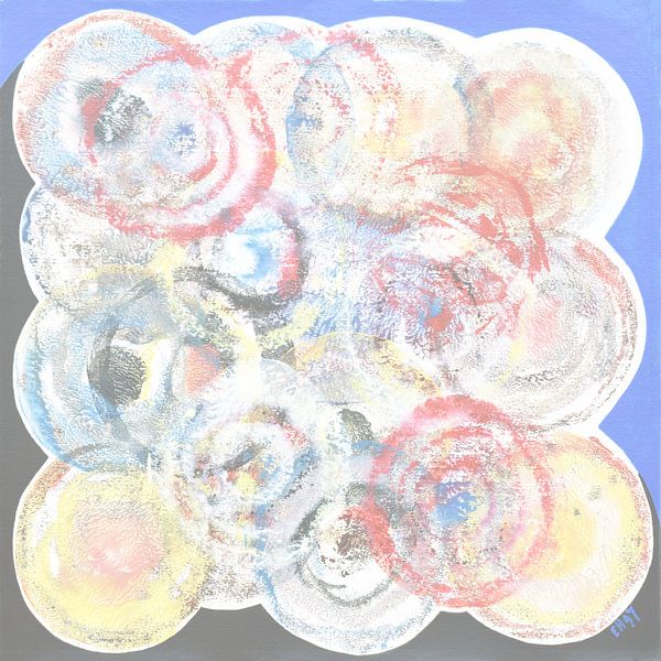 EH PAINTING ART 1997 #0268 Bulbs in blue Softone by Willem Hartgers