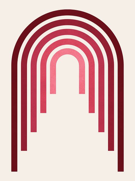 Formes géométriques rouges 8 par Vitor Costa