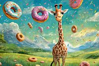 Giraffe im Schlaraffenland