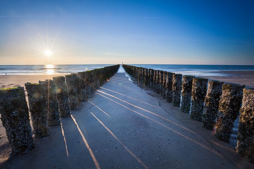 Küstenbefestigung in Zeeland von Ton Drijfhamer