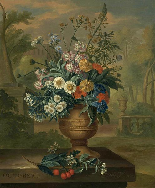 Twelve months of flowers: October, Jacob van Huysum by Masterful Masters