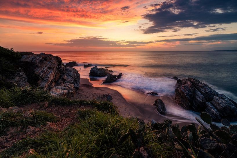 Sonnenuntergang am Pazifik von Joris Machholz