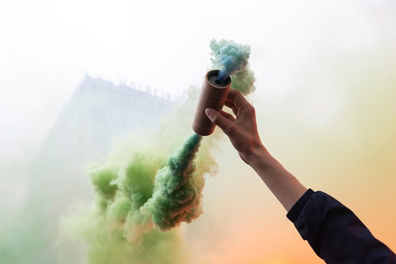 Inauguration Feijenoord smoke bomb par Feijenoord Kampioen