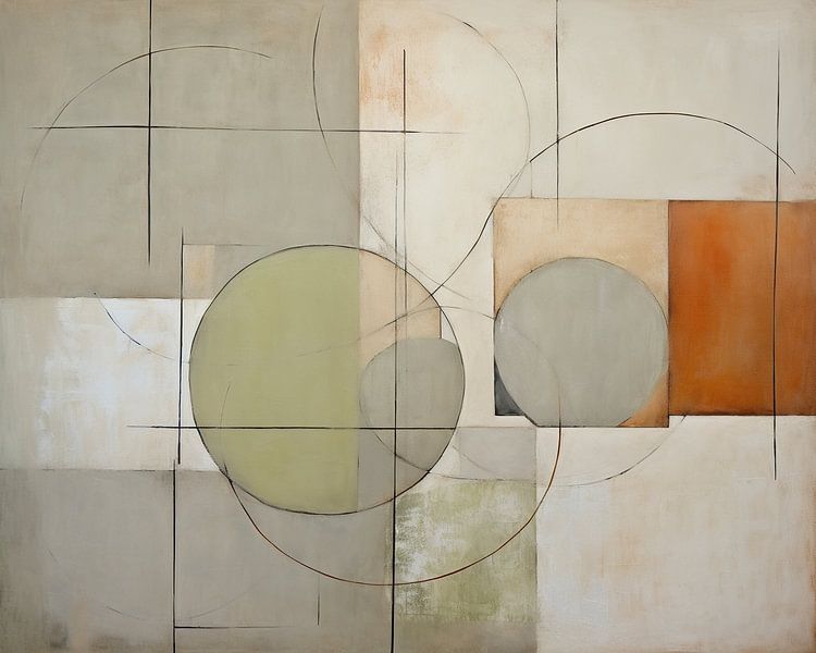 Stille Balance von Abstraktes Gemälde