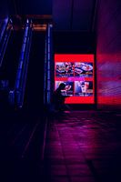 Silence in Purple - Eine Silhouette verschwindet in der Glut Tokios